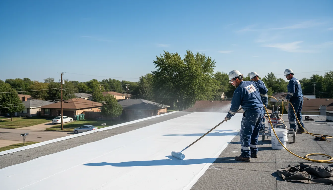 Commercial roof coating in Hartland, MI near me